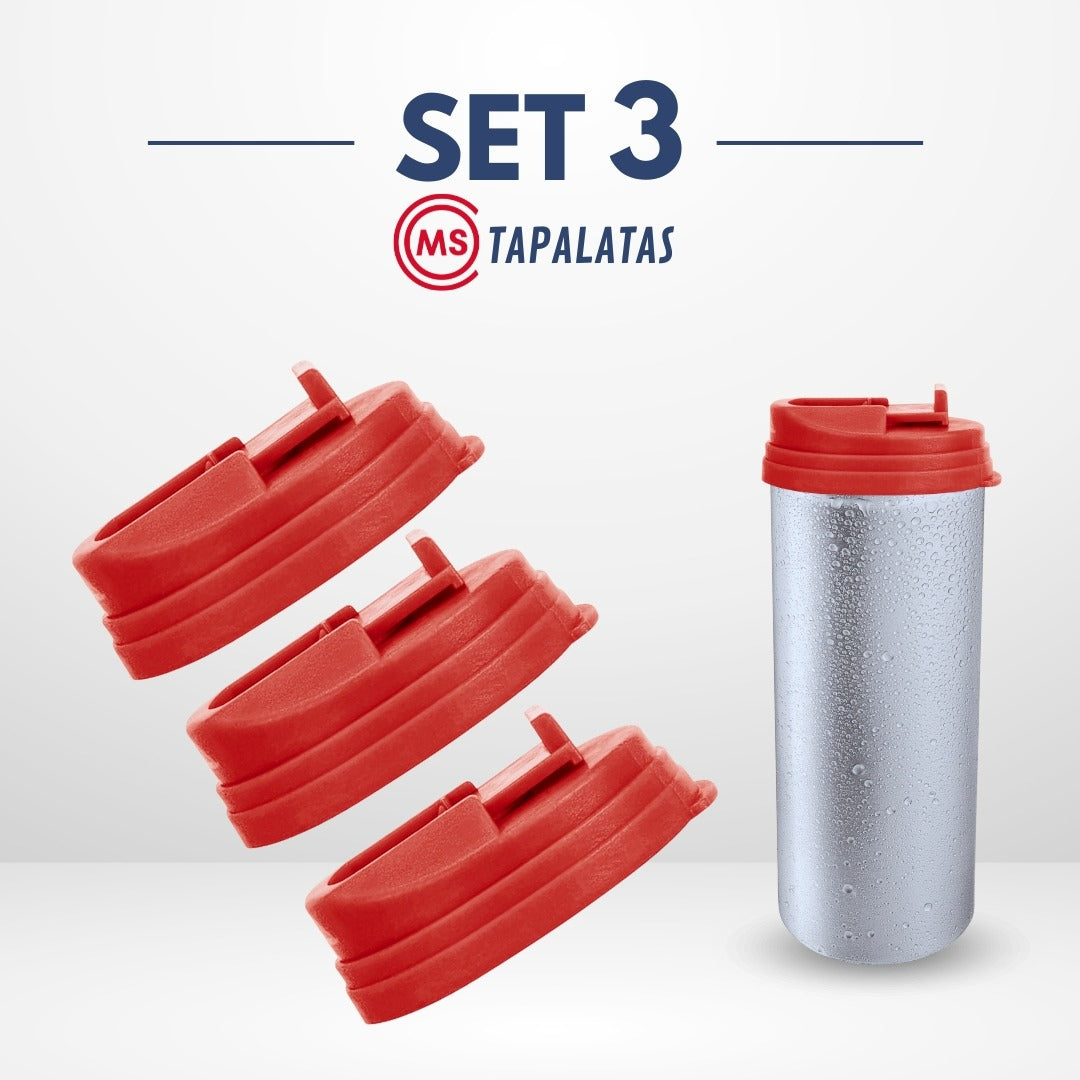 Kit Tapalatas Universal | 3 Piezas | Incluye Popotes