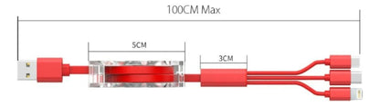 Cable USB Ajustable | 3 en 1 | Carga Múltiple | 2 Piezas