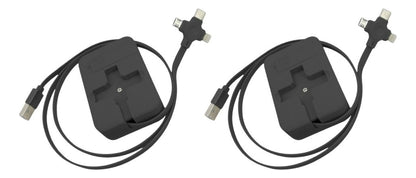 Cable USB Retráctil | 3 en 1 | 2 Piezas | Carga Múltiple