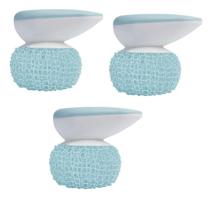Cepillo de Cocina 3 Piezas | Nano Fibra | Mango Desmontable