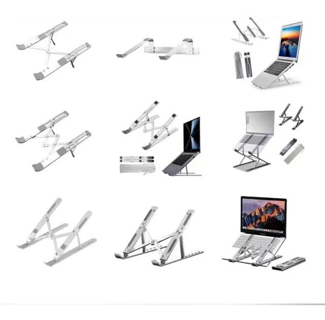 Base para Laptop | Soporte Plegable de Aluminio | Antideslizante