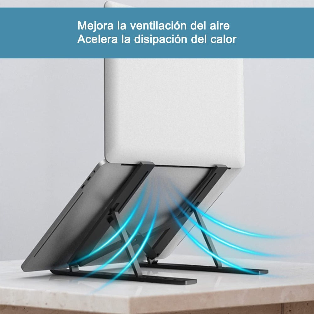 Base para Laptop | Soporte Plegable de Aluminio | Antideslizante