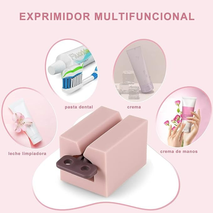 Dispensador de Pasta Dental | Incluye 2 Tapas | Maximizador | MS
