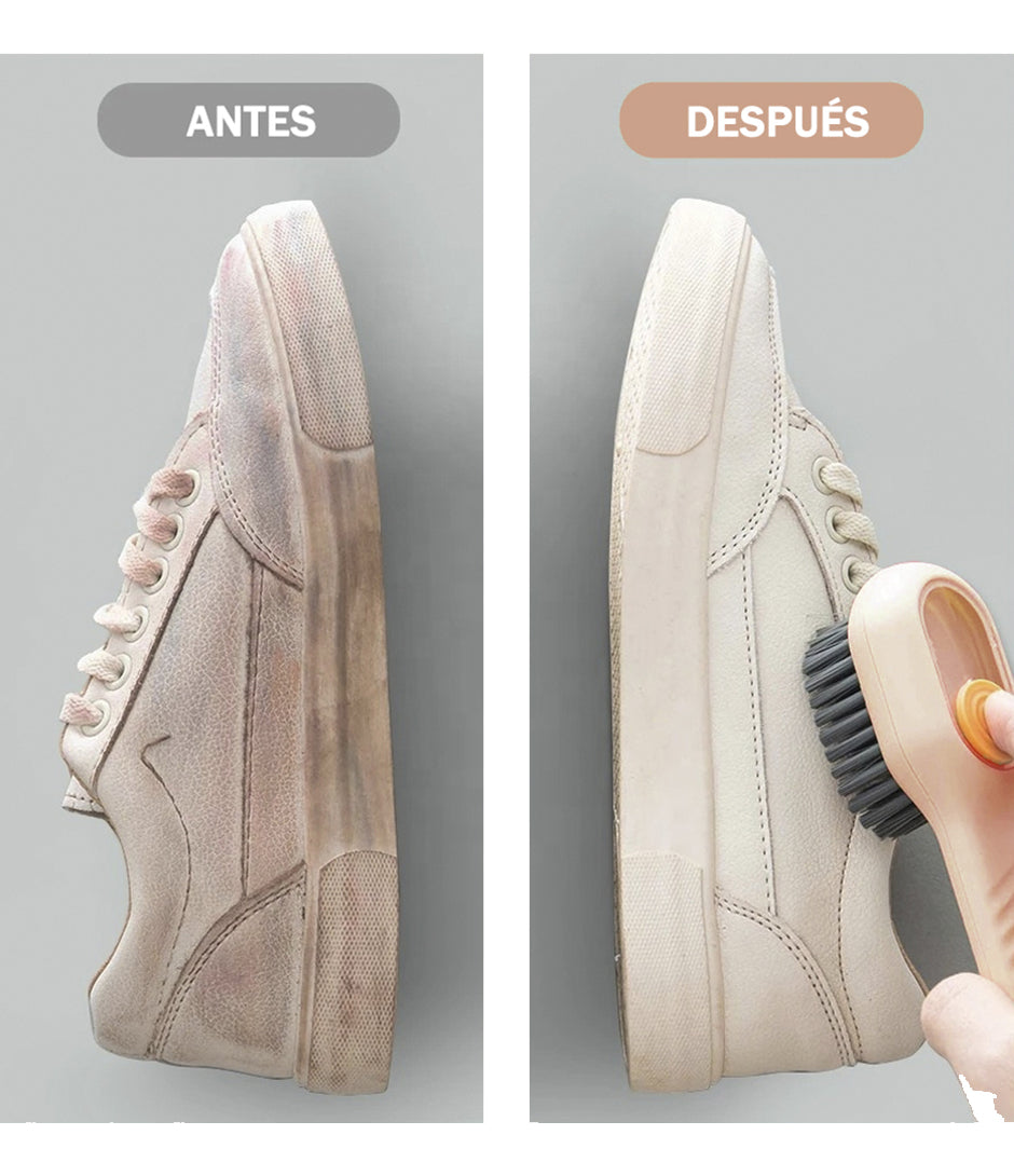 Cepillos para Lavar Tenis | Con Dosificador | 2 Pz | MS