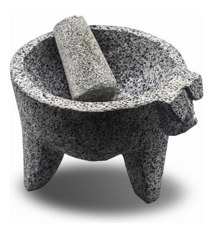 Molcajete de Piedra Volcánica #7 | Con Mortero | Precurado