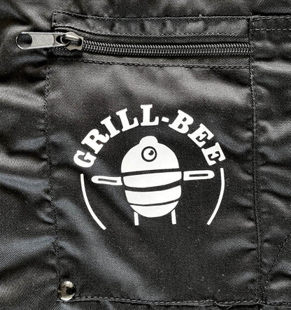 Mandil Parrillero Profesional | Lona Grill Bee | Color Negro