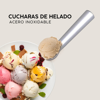 Cuchara para Helado | Cuerpo de Aluminio | Set de 2 Pz | MS