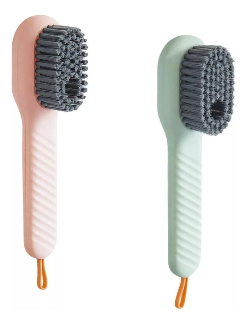 Cepillos para Lavar Tenis | Con Dosificador | 2 Pz | MS