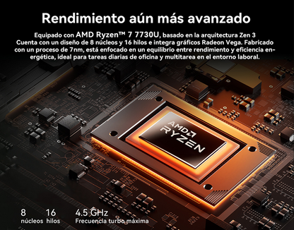 LAPTOP AOC AP15PRO AMD RYZEN 7 7730U 16GB RAM, 512 GB SSD, 15.6" WINDOWS 11