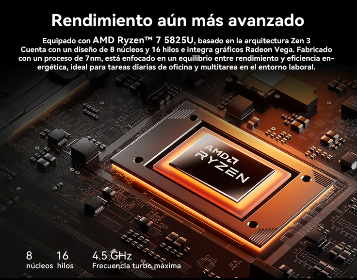 LAPTOP AOC AP15PRO AMD RYZEN 7 5825U 16 GB RAM, 512GB SSD, 15.6", WINDOWS 11