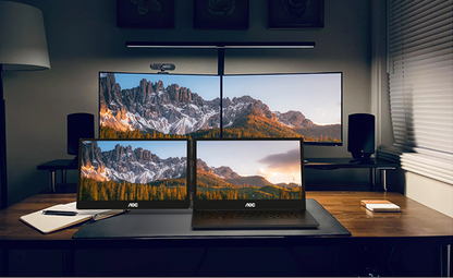 LAPTOP AOC INTEL CORE i7-1255U 16GB RAM, 1TB SSD, 14" CADA UNA (2 PANTALLAS), WINDOWS 11