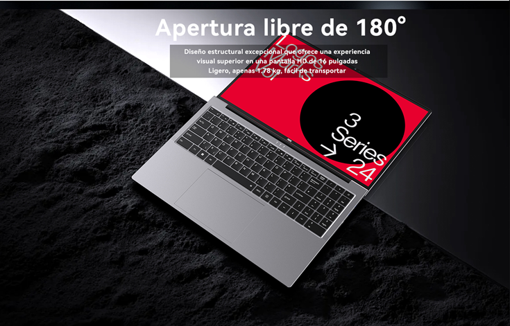 LAPTOP AOC AM16PRO AMD RYZEN 7 7430U 16GB RAM, 512GB SSD, 15.6" WINDOWS 11