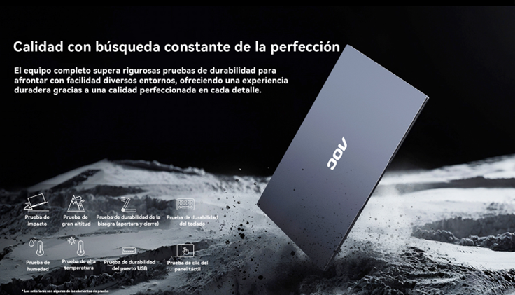 LAPTOP AOC AMS16 AMD RYZEN 7 7735HS 16GB RAM, 512GB SSD, 16" WINDOWS 11