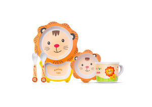 Set de Vajilla para Niños | 5 Piezas | Fibra de Bambú