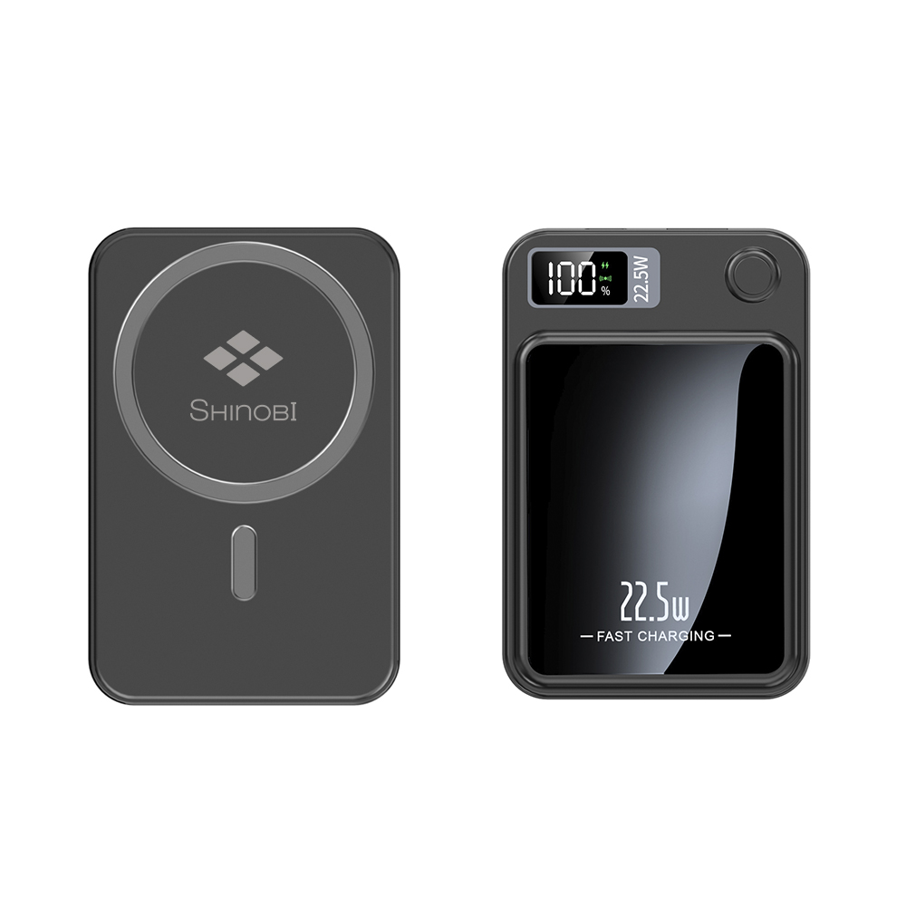 Cargador de energía inalámbrico magnético, 3 en 1, delgado de 5000 mAh,  cargador portátil inalámbrico Mag-Safe, compatible con iPhone